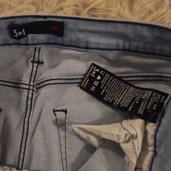 3x1 NYC Aegean Fray Skinny Jeans - Picture 3 of 5
